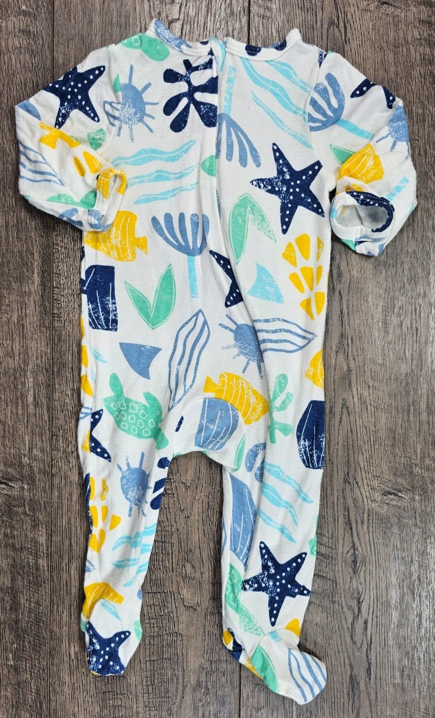 Baby Boy Clothes Lullaby 0-3 Month Light Weight Turtle Footed Outfit