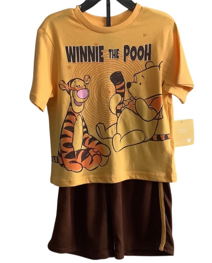 Disney 2 Piece Set Boys 3 3T Winnie The Pooh & Friends Yellow NWT