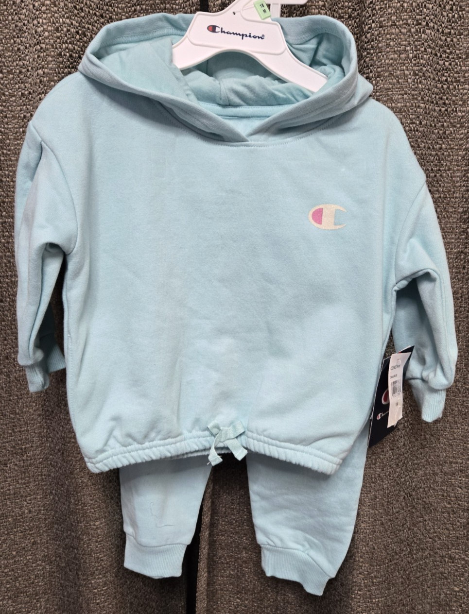 Cherokee Canal Blue Infant 2-Piece Hoodie & Jogger Pants Size18 Months NWT