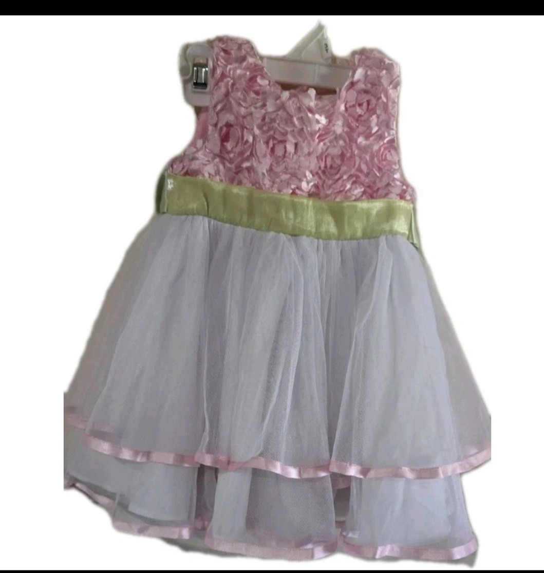 12M Baby Girl Lot K32 Birthday Outfit (NWT) & 2 Special Occassion Dresses 12 Mth