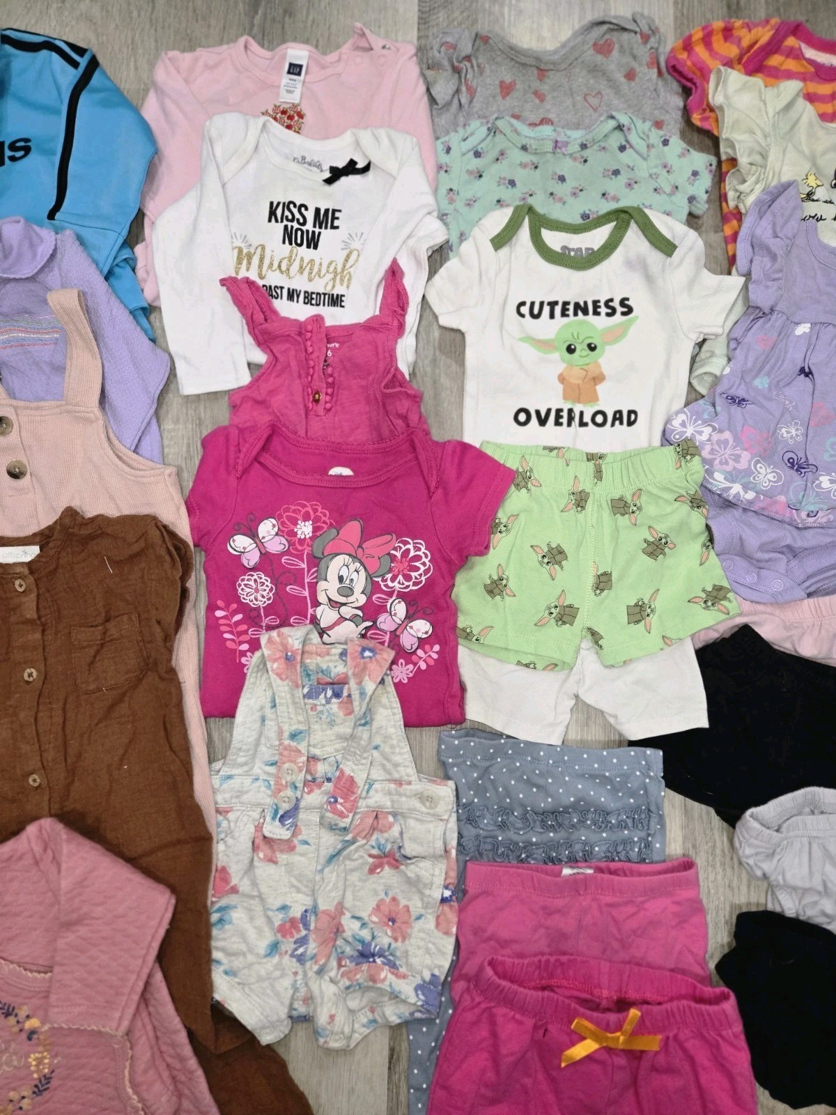 Huge Baby Girl Clothes Size 6-9 Month – Disney, Adidas, Polo, Carter Lot Of 35