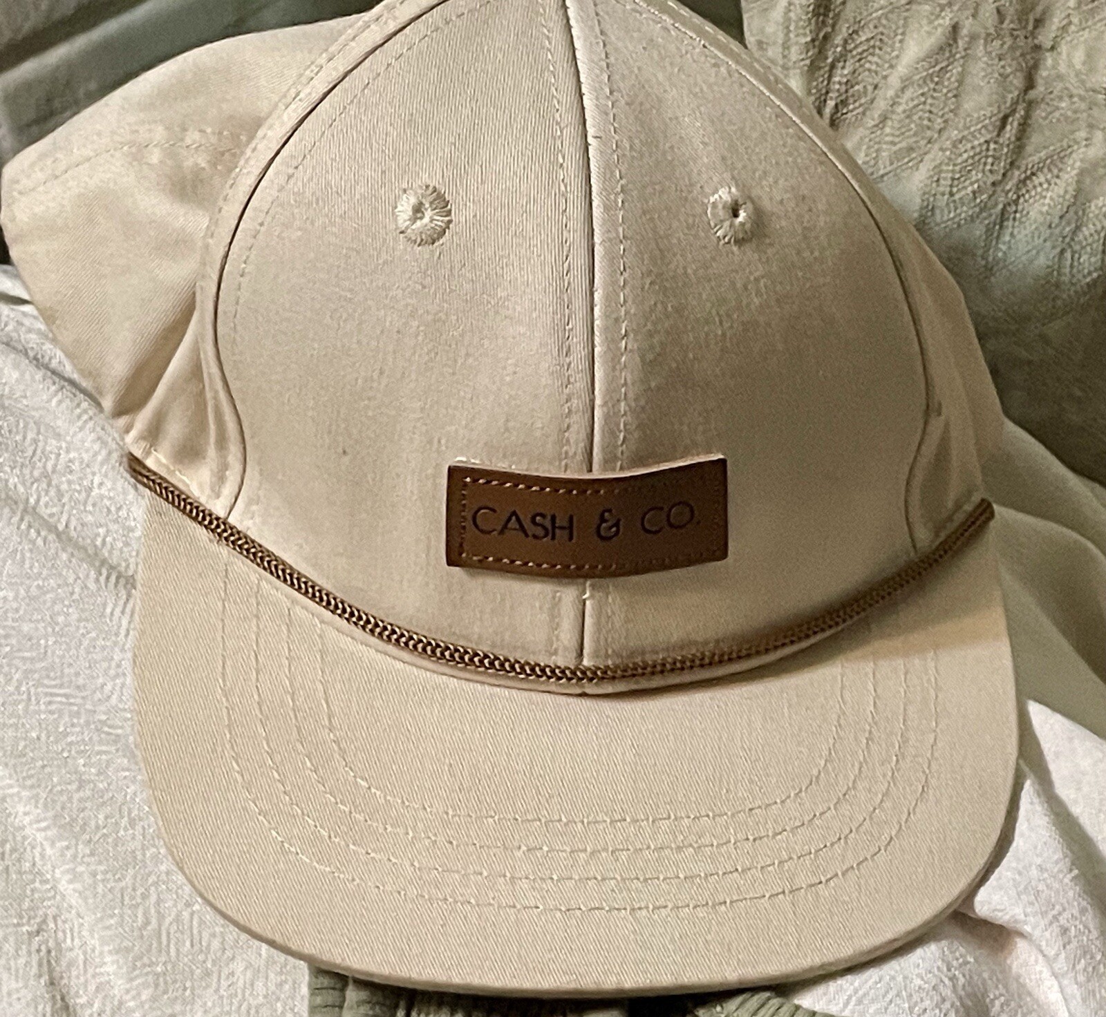 H&M Waffle Cotton Sage Coveralls Pockets 2T + CASH & Co Hat casual 😎Statement