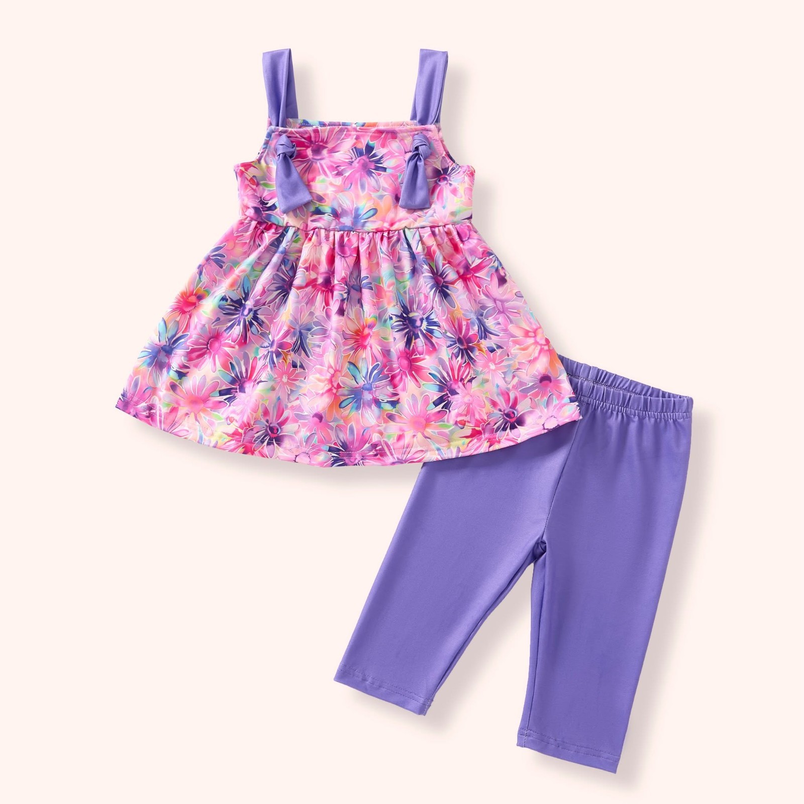 Pete and Lucy Dreamy Daisies Capri set 2T