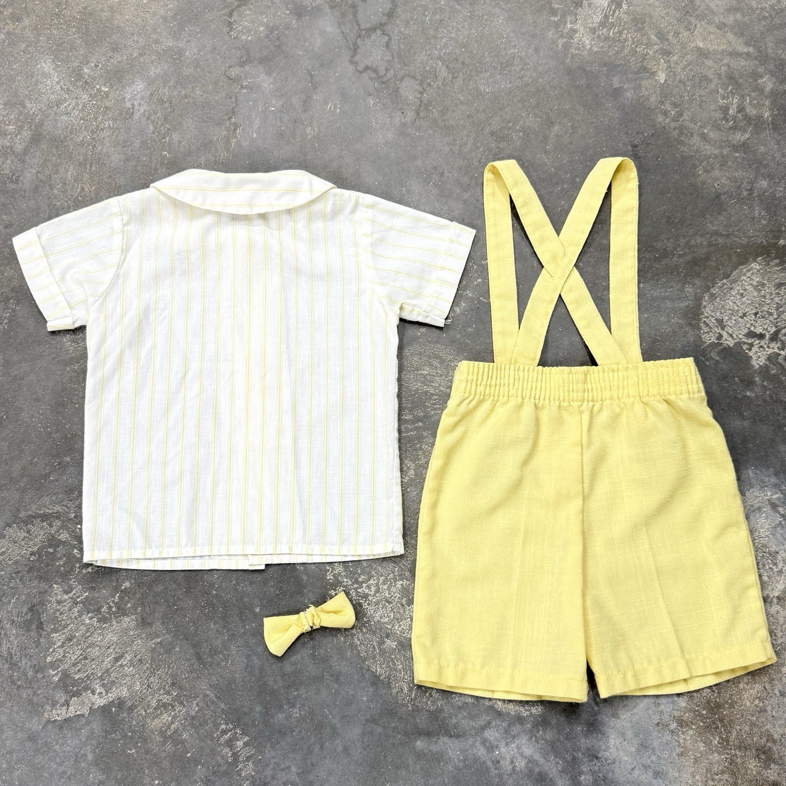 Vintage Good Lad 2T Baby Boy Shortall Outfit Set USA Ring Bearer Church Formal