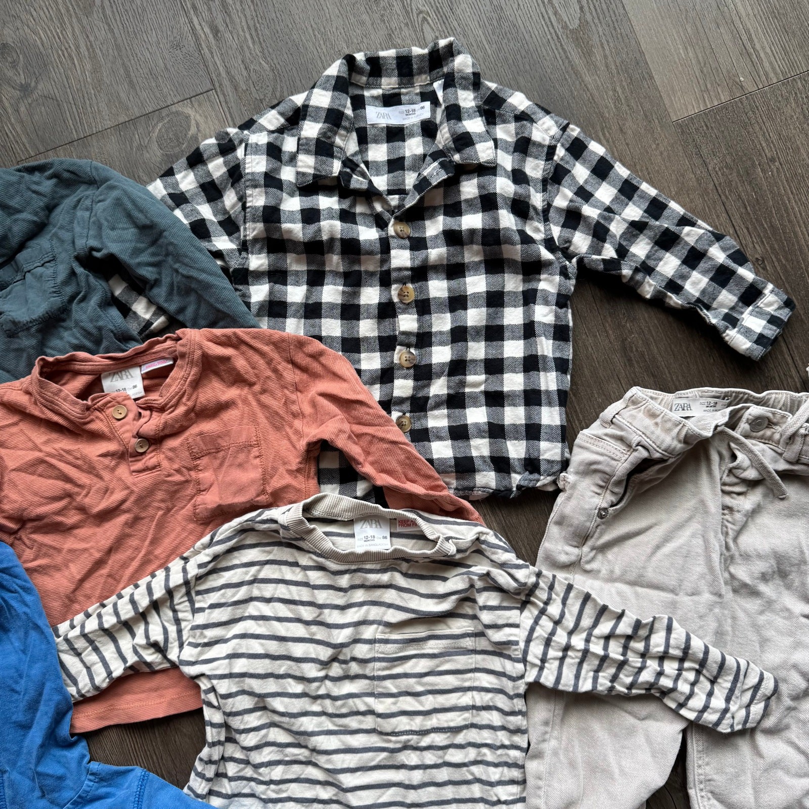 Baby Boy 12-18 Months Clothes Lot 8 Pieces Zara Fancy Fall Spring Bundle Set