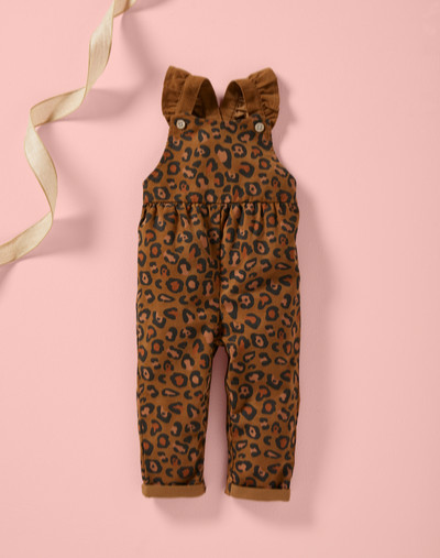 MUD PIE LEOPARD TODDLER OVERALLS GIRLS SIZE 24 Months/ 2T