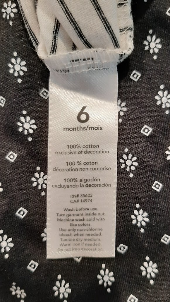 CARTERS Baby Girls Infants 5 Pieces Rompers One Piece Outfit 6m new