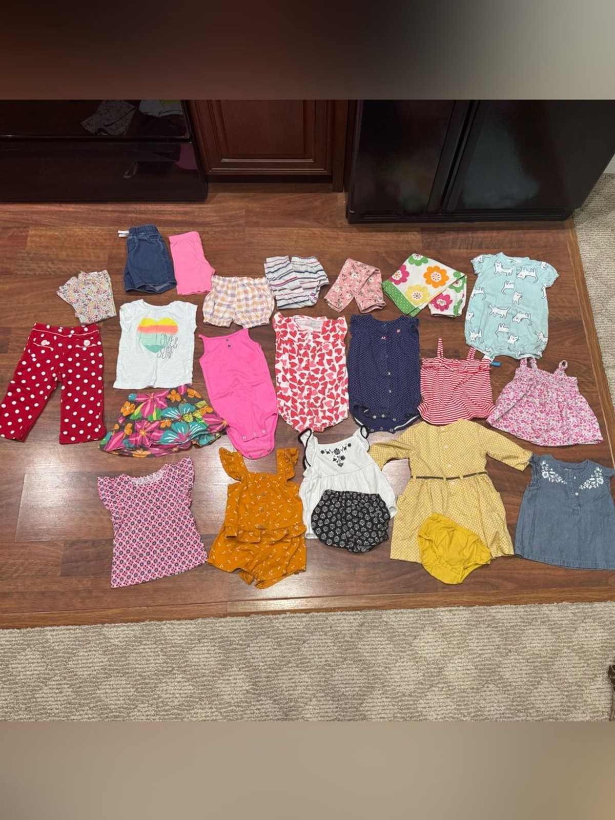 Carters – Bundle – 18 mo – Dresses, Pants, Shirts, Rompers, & Outfits – 24 Items