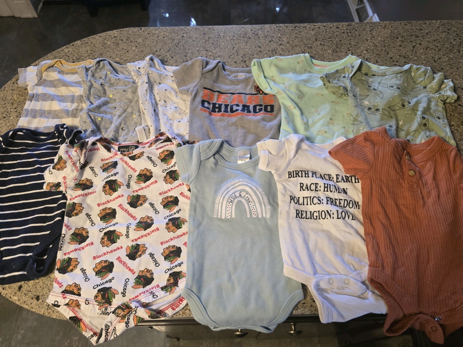 Baby Boy Clothing Lot NB 0-3 Months 60 Pieces Winter Spring