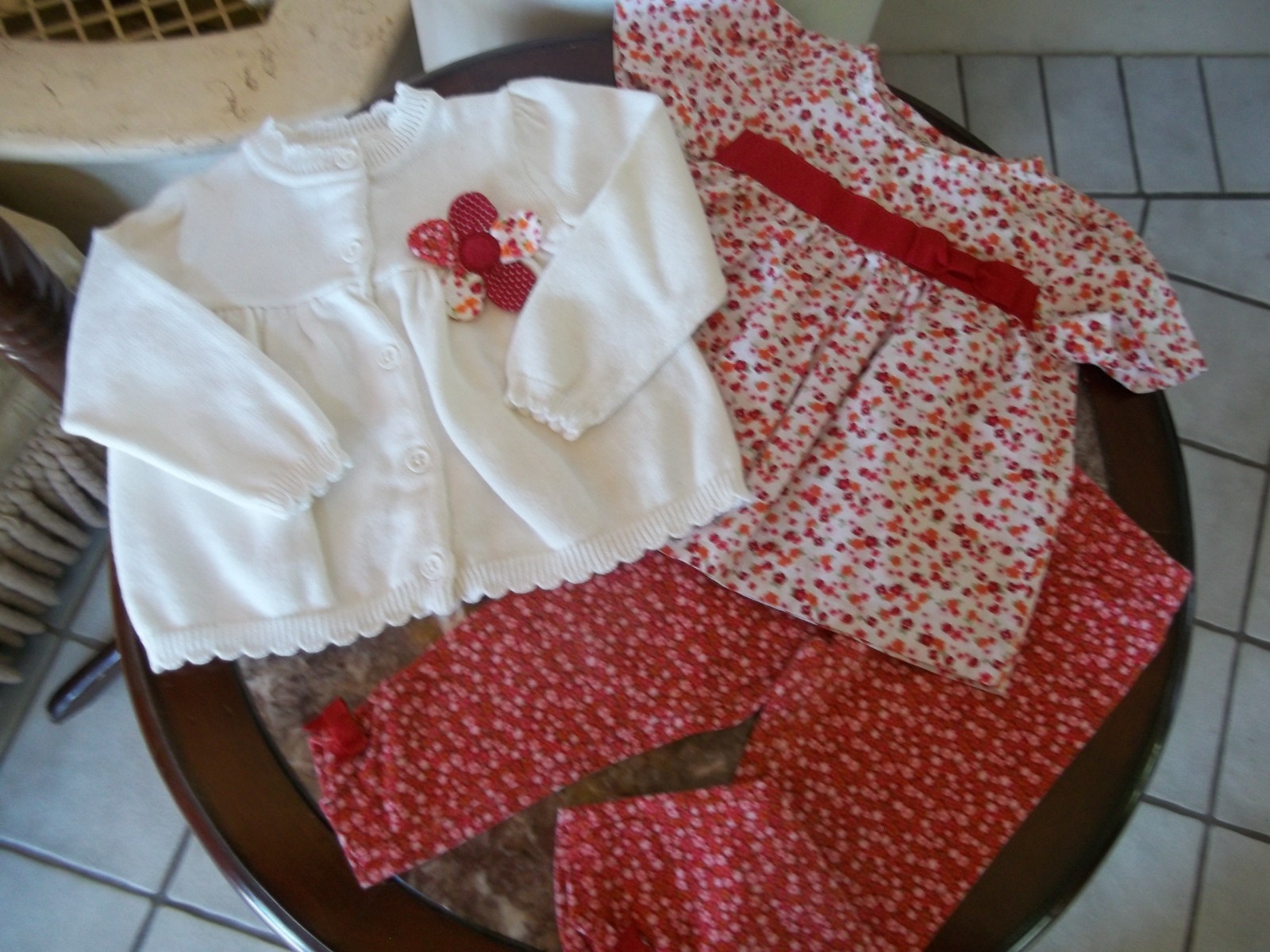 Gymboree 2012 Adorable Fox cardigan sweater swing top blouse leggings 6-12 12-18