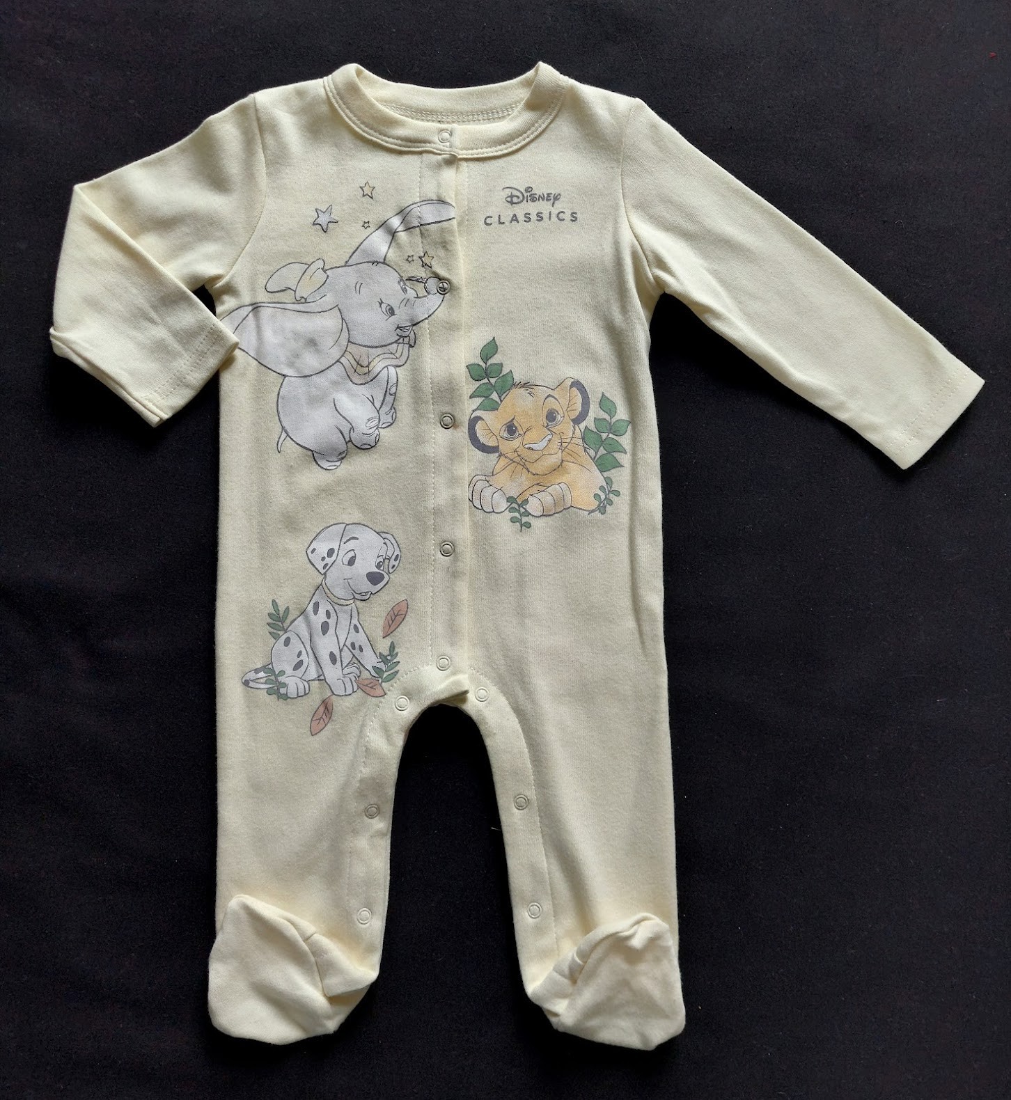 Baby Unisex Disney Classics Dumbo Simba Dalmatians 4 Piece Starter Set 3-18Month