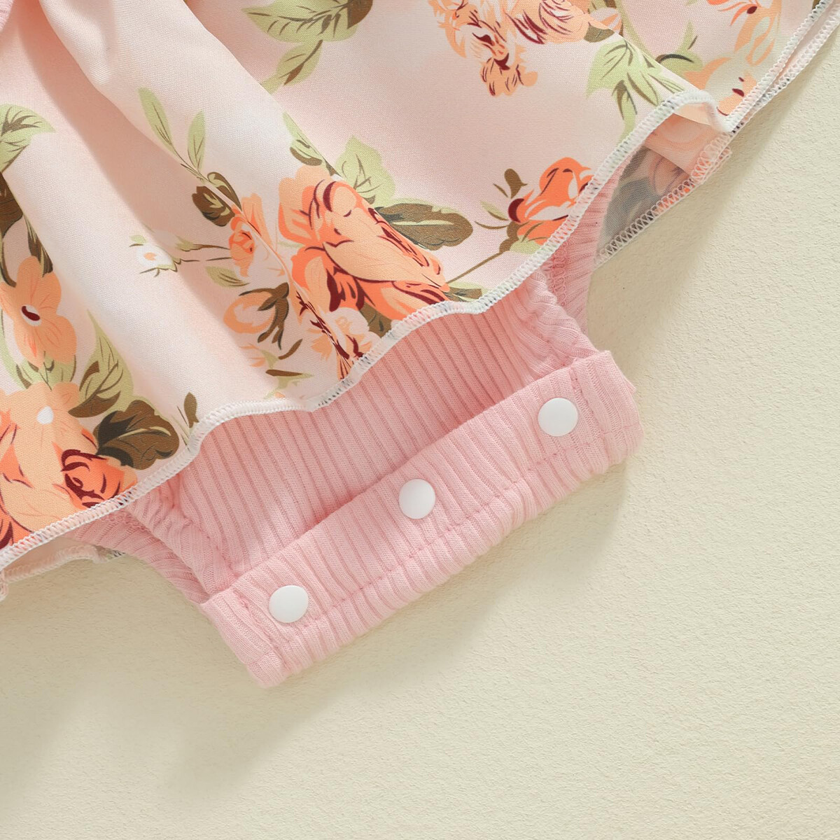 Newborn Baby Girls Lace Ruffle Floral Bodysuit Romper Headband Outfit Clothes US