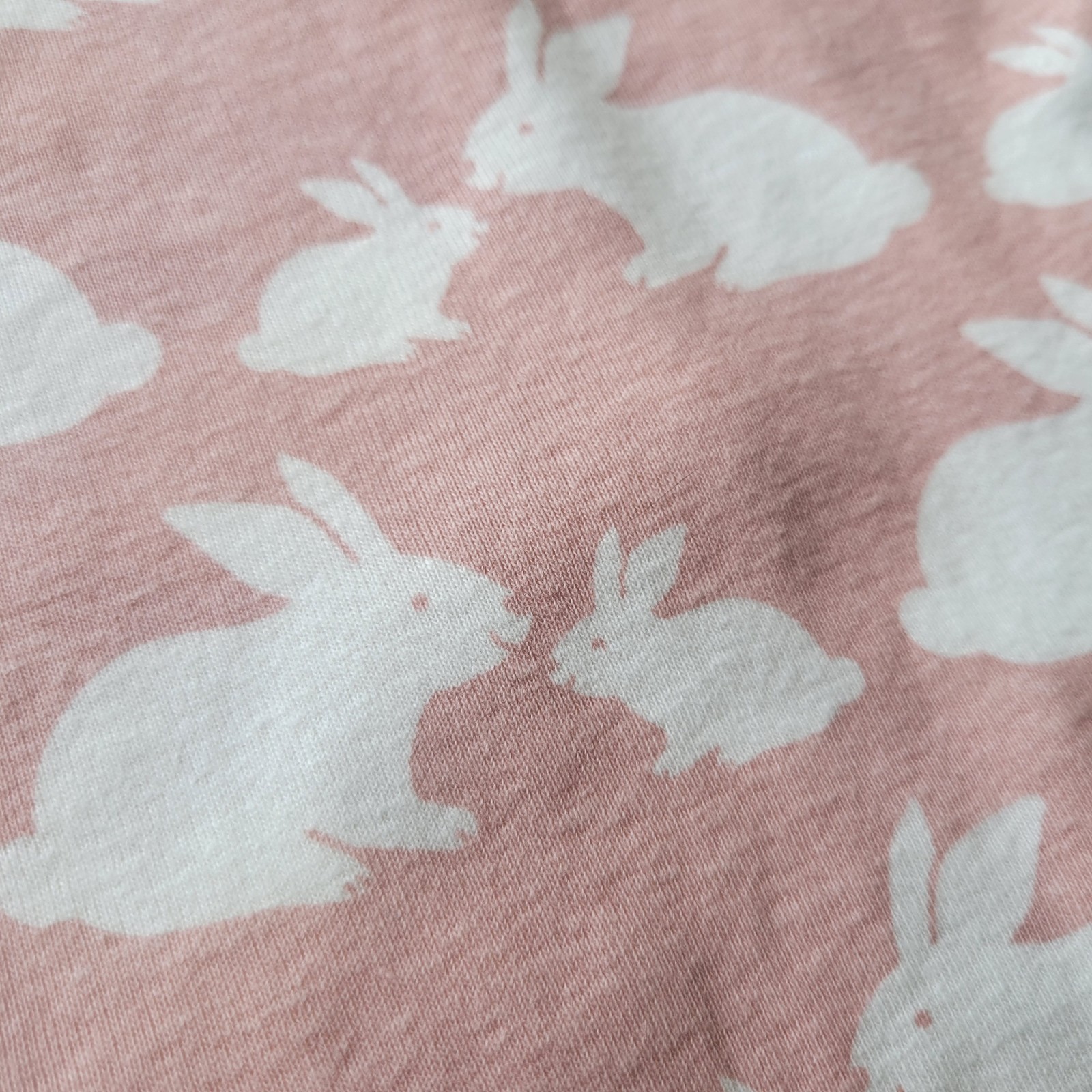 Carters Baby Girl 9M 2 Piece Set Bunny Rabbit Bodysuit Top NWT Easter Pink White