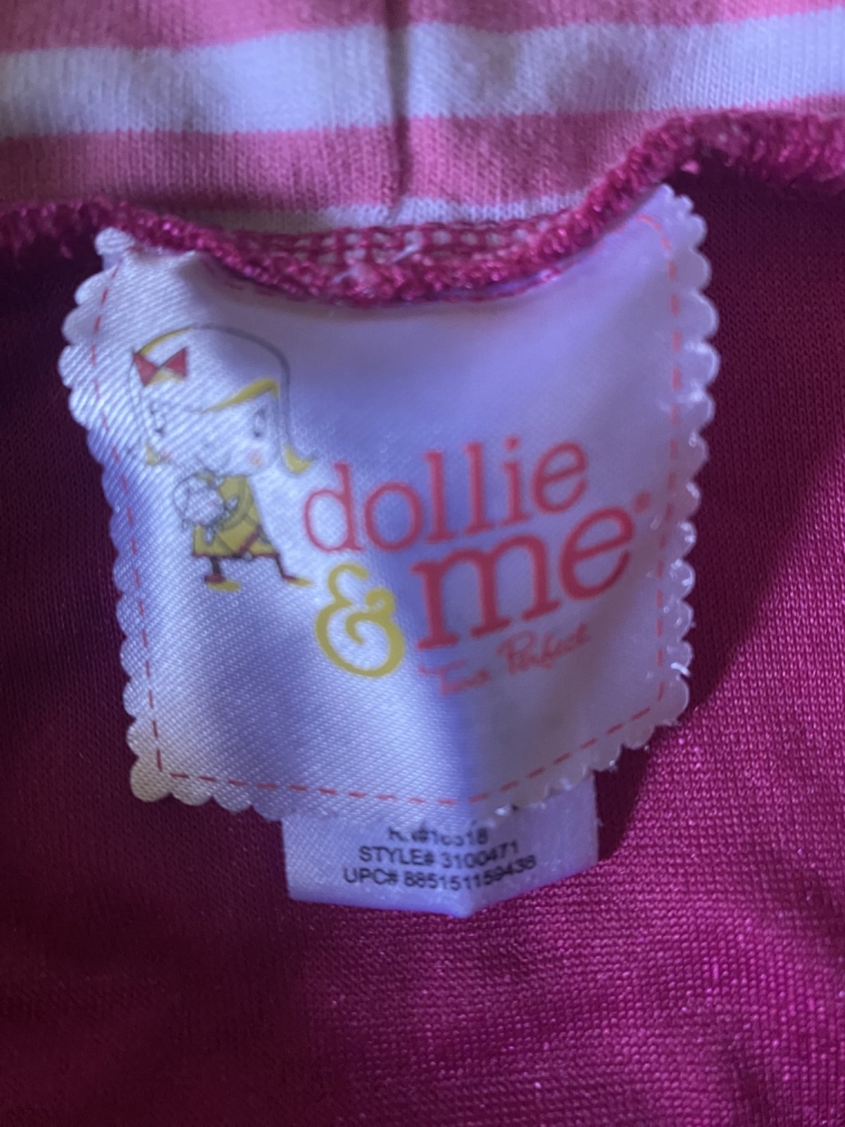Dollie & Me Girl’s 2 Piece Red Holiday/Christmas Pant Set /Pocket & Zipper Sz 6