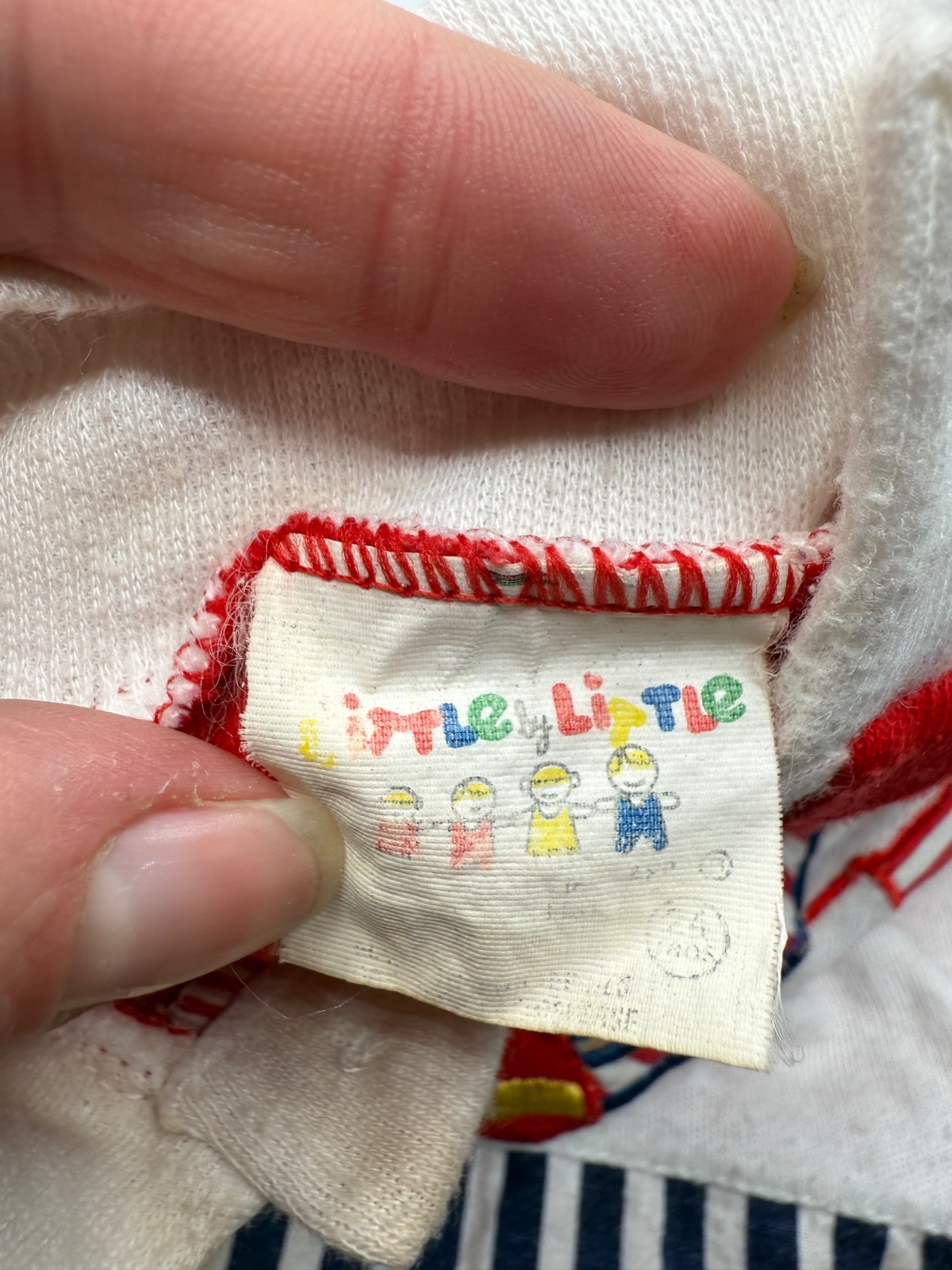 Vintage Kids 24 Month Sailor Outfit Little by Little Multicolor Short and Shorts
