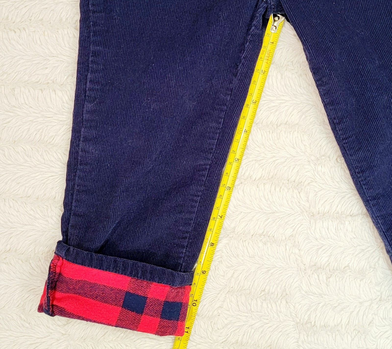 Mixed Brand Outfit Boy 2T LS Red Graphic Tee & Pull-on Navy Cuffed Corduroys