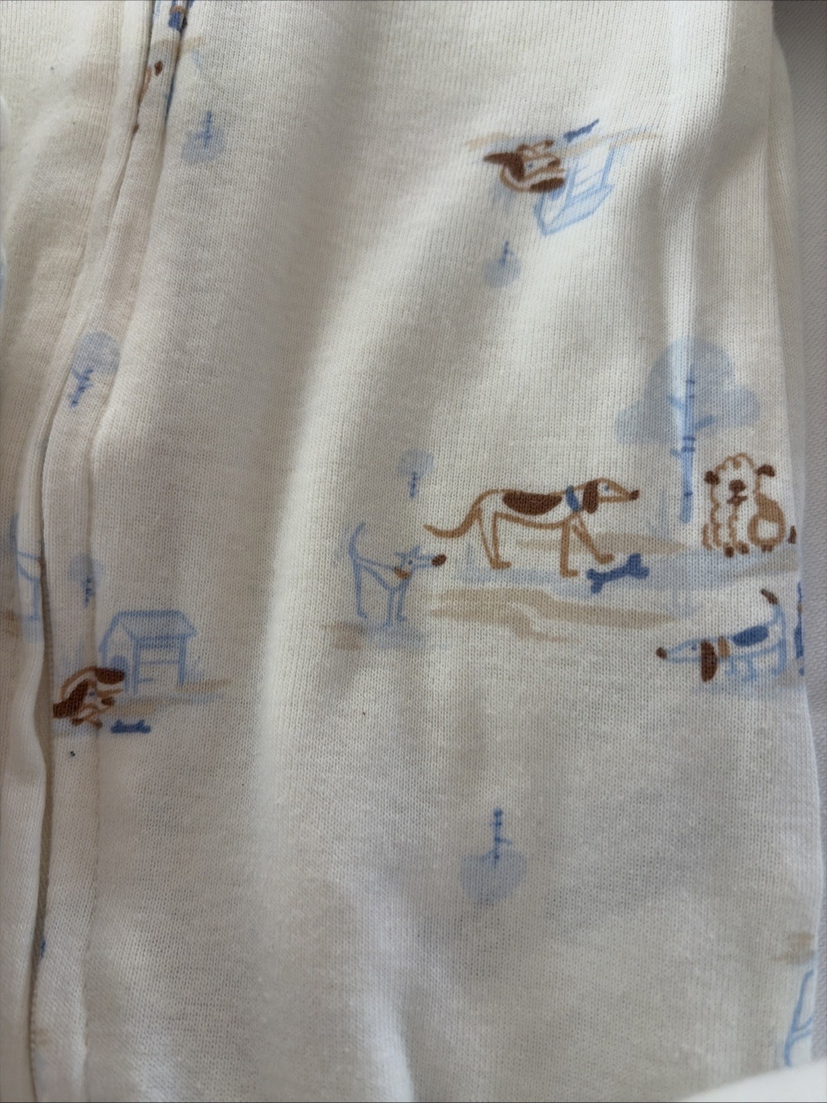 Carters Baby Boys Sleepers- Lot Of 2 TWO – DOGS/Striped SZ 6 MOS -NEW W TAGS $30