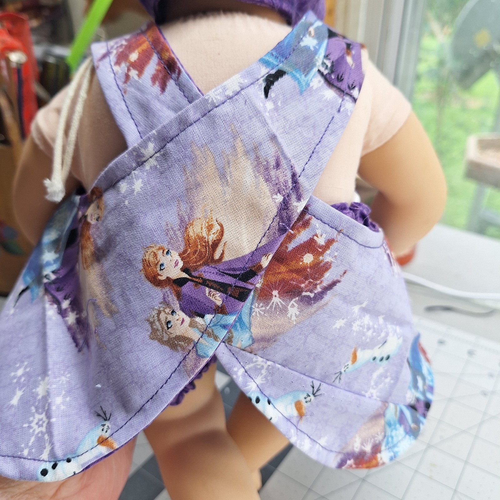 Handmade Frozen 3-Piece Set: Preemie/Newborn, Bitty Baby Fit **NO DOLL**