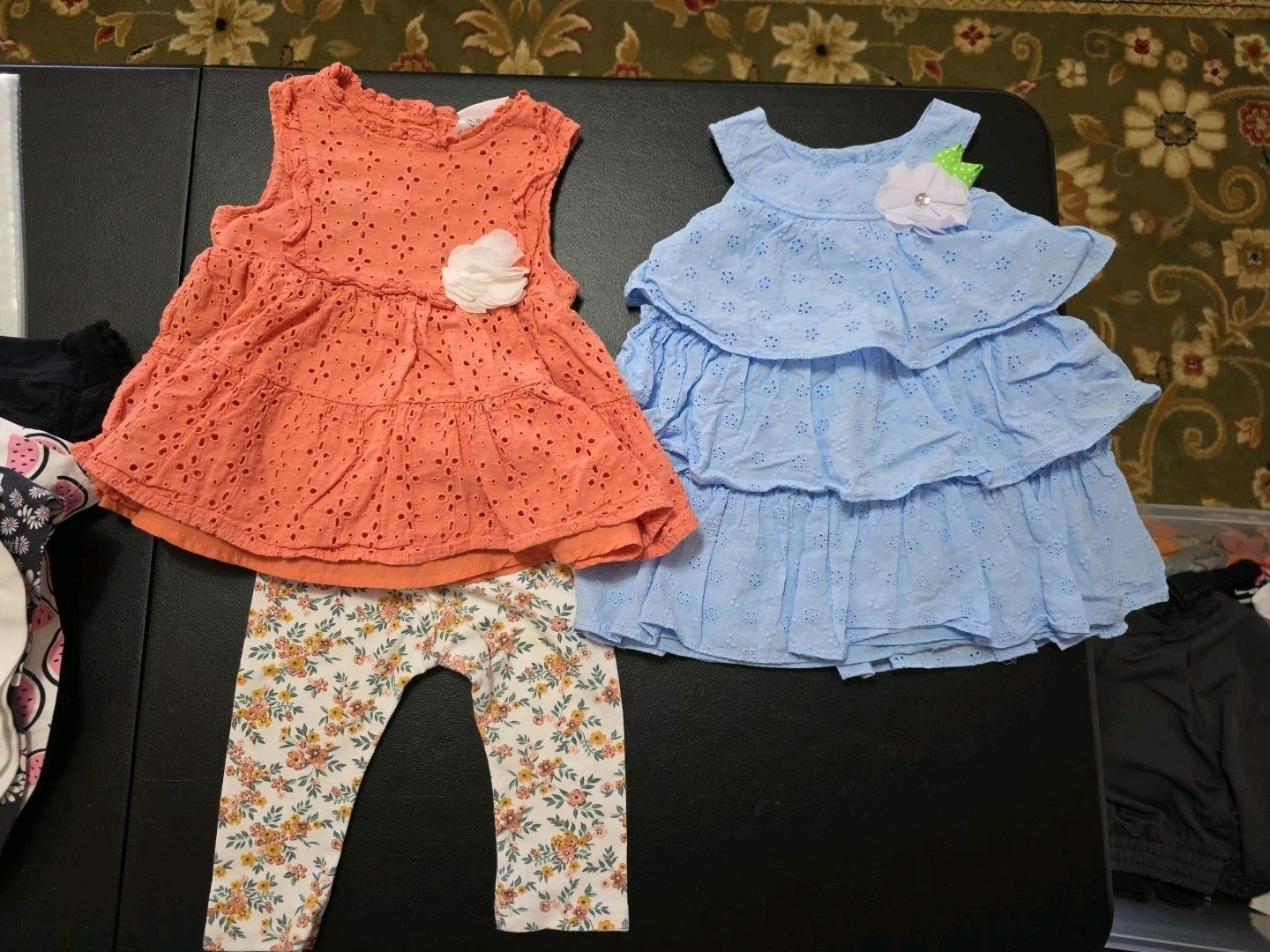 Girls Sz 24m-2t Lot Of Layered Sleeveless Tops And Pants SUPER CUTE!!