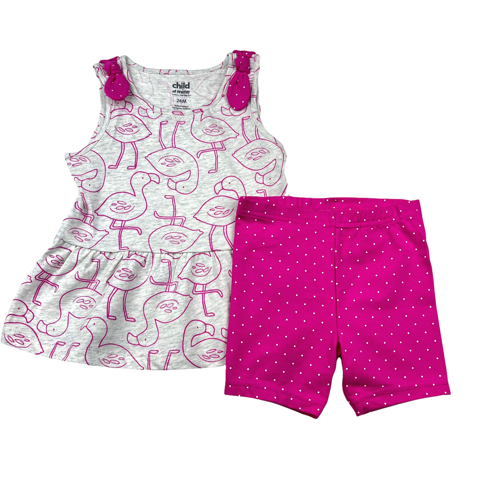 Child of Mine by Carters Baby Girls Shorts Bodysuit-Dress Outfit Sz 0-18 Months