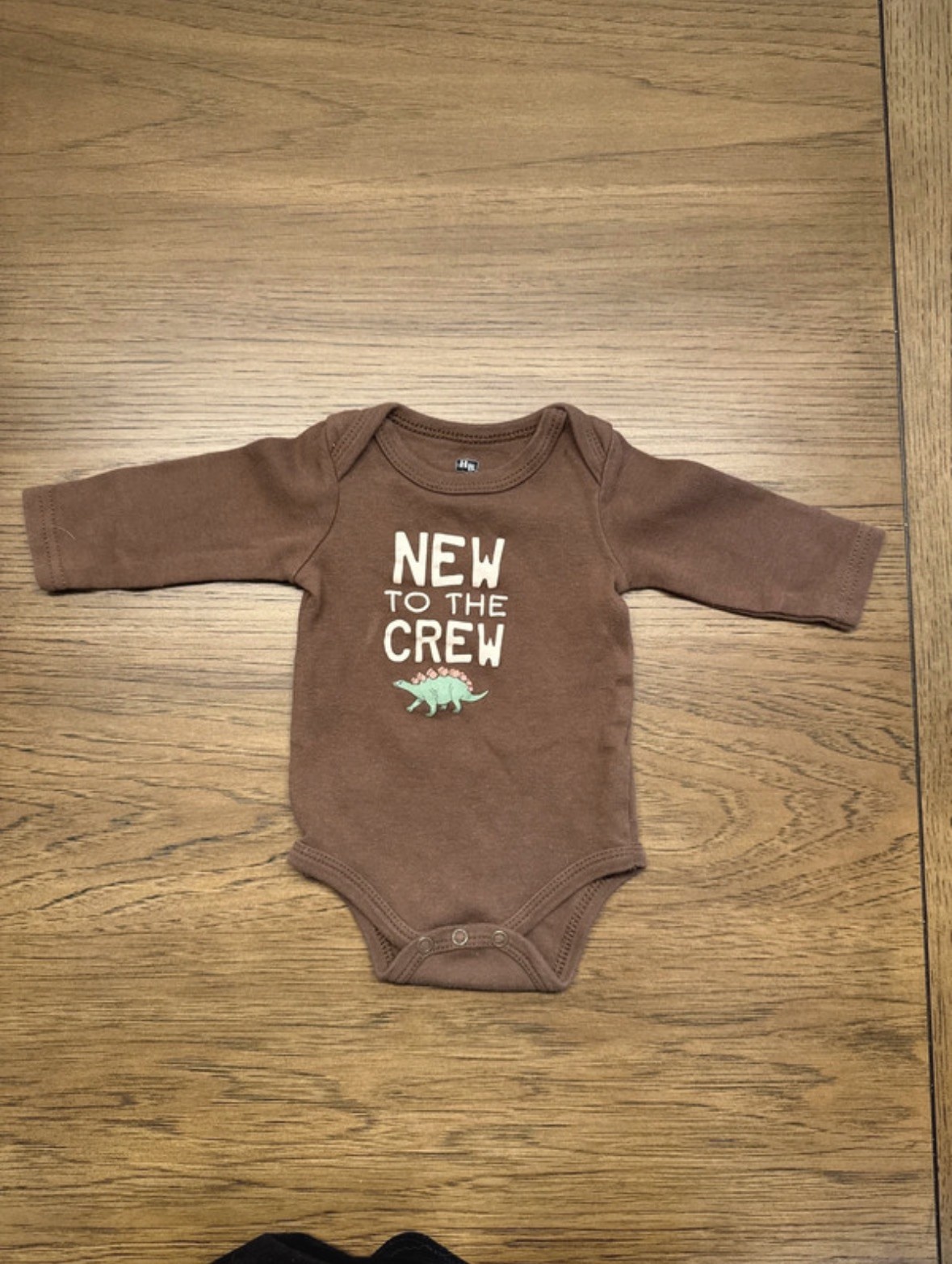 3 Piece Baby Boy Dinosaur Outfit Lot Newborn Sleeper & Long Sleeve Bodysuit