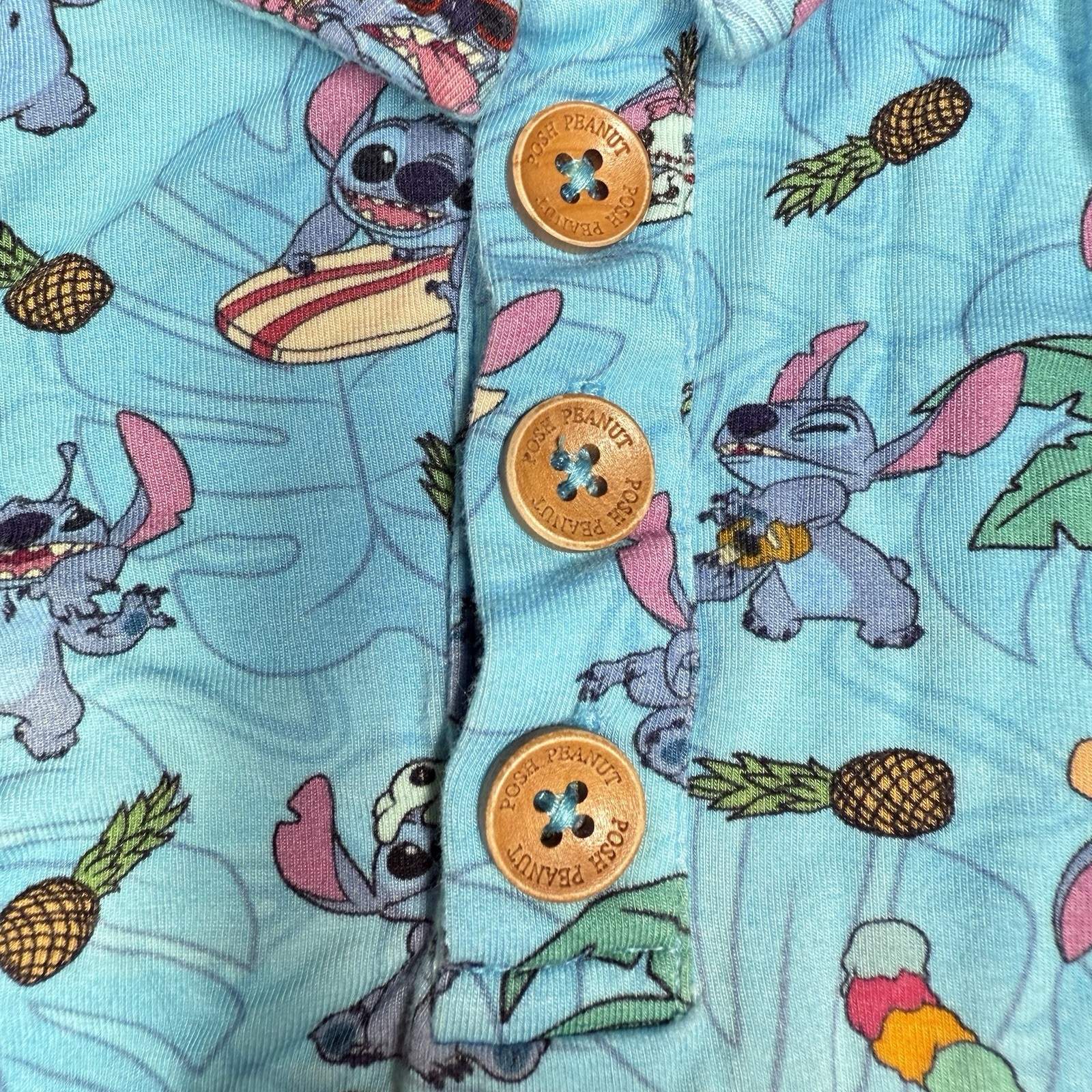 Posh Peanut Lilo and Stitch outfit, top with shorts summer bamboo Size 6-12