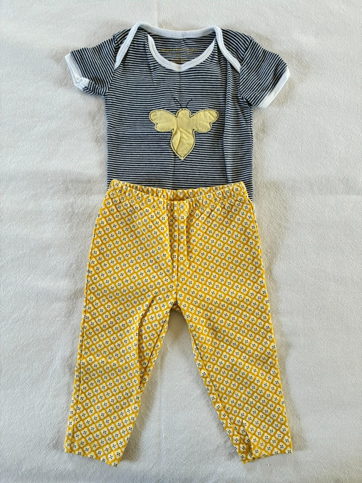 BURTS BEES BABY/Carters Pants & Tee Set Girls Size 12 Months