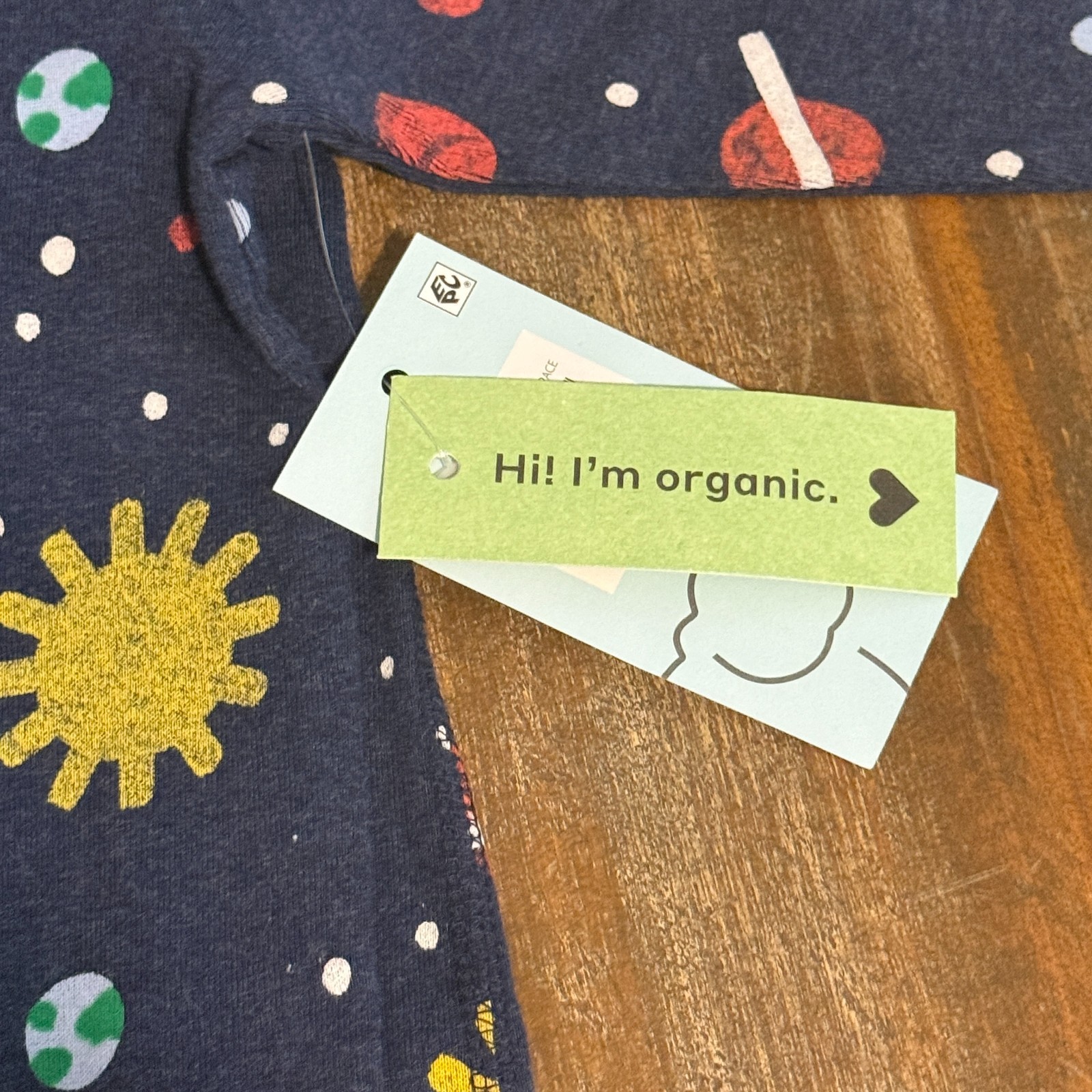 Monica + Andy Baby Boy Organic Cotton Bodysuit Pant Set Outer Space Newborn NWT