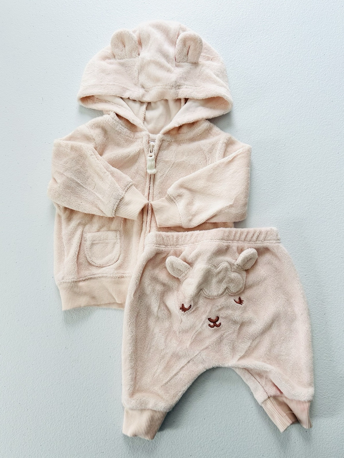 Carter’s Newborn 0m Set Hoodie Pants French Terry Cotton Hooded Sweatshirt