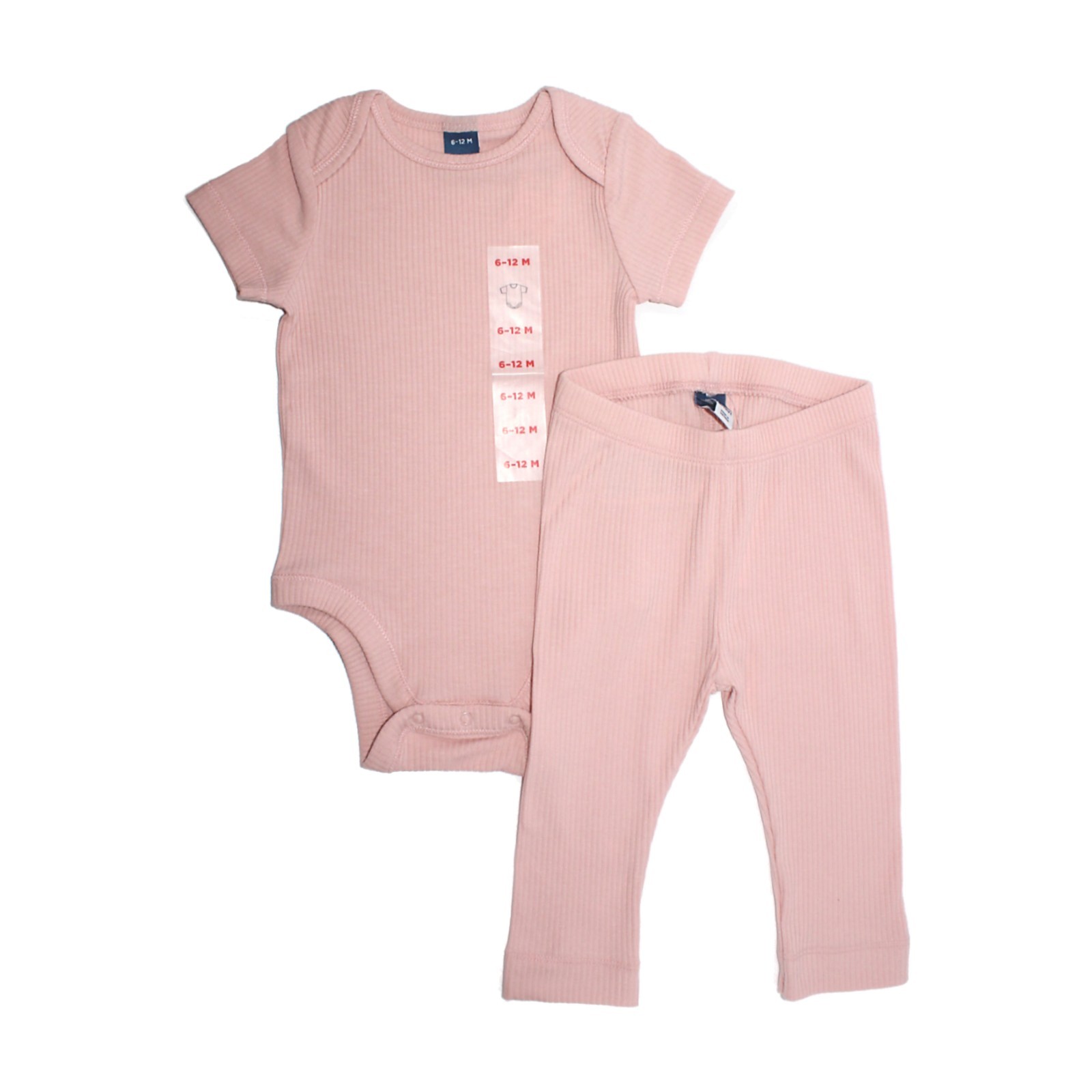 Old Navy Baby Girls’ 2-pc Rib-Knit Short Sleeve Bodysuit & Leggings Set