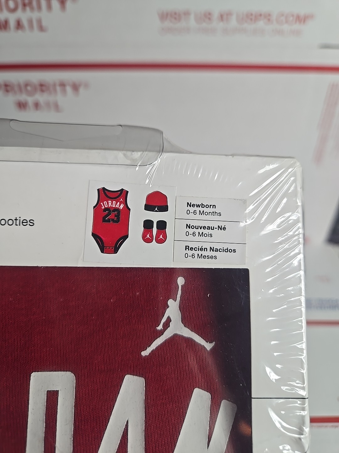 Jordan Jumpman 23 Baby Infant 0-6 Months Bodysuit Beanie Bootie 3 Piece Set NIB