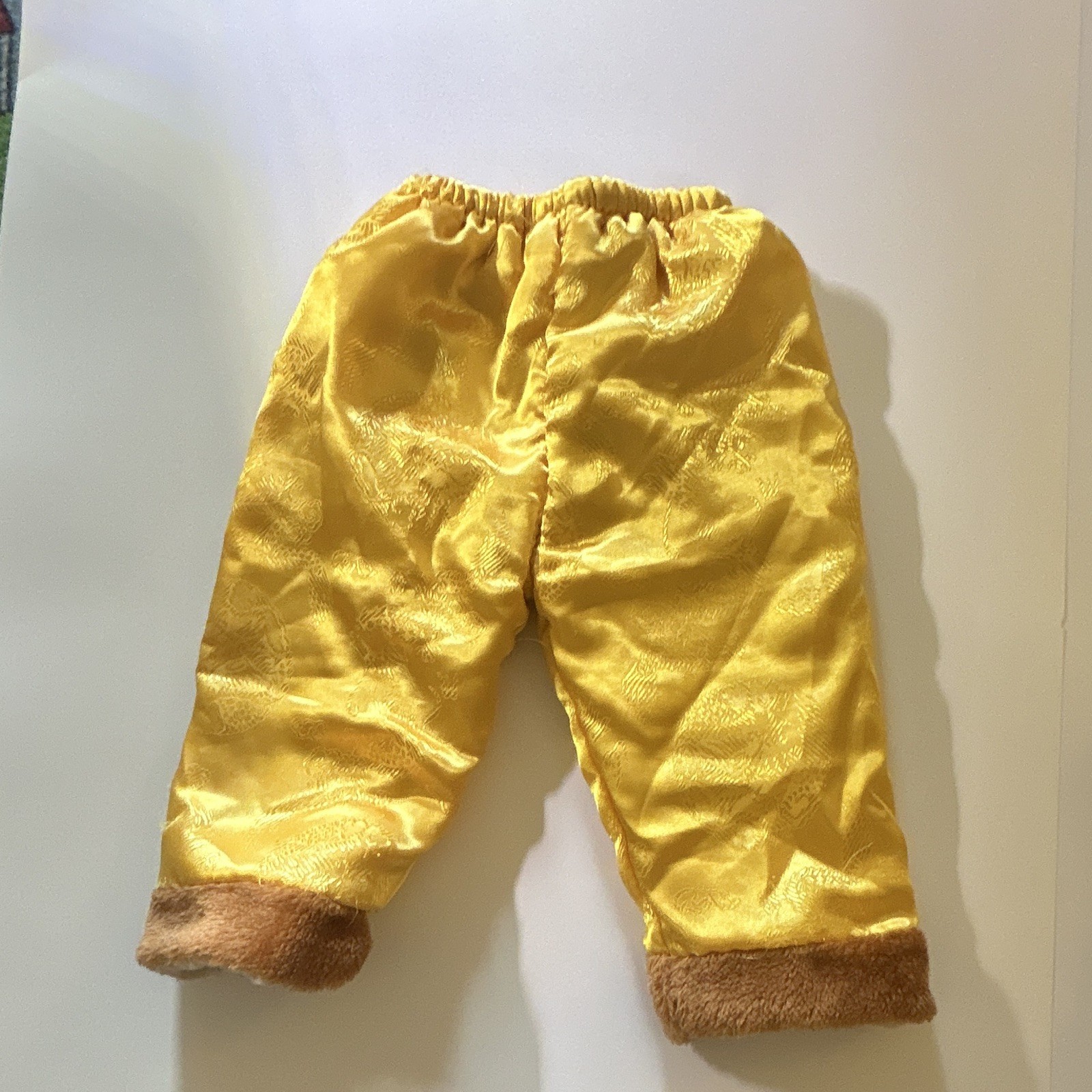 Chinese 3-Piece Toddler Outfit Yellow/Brown 18-24 months Jacket Pants Hat