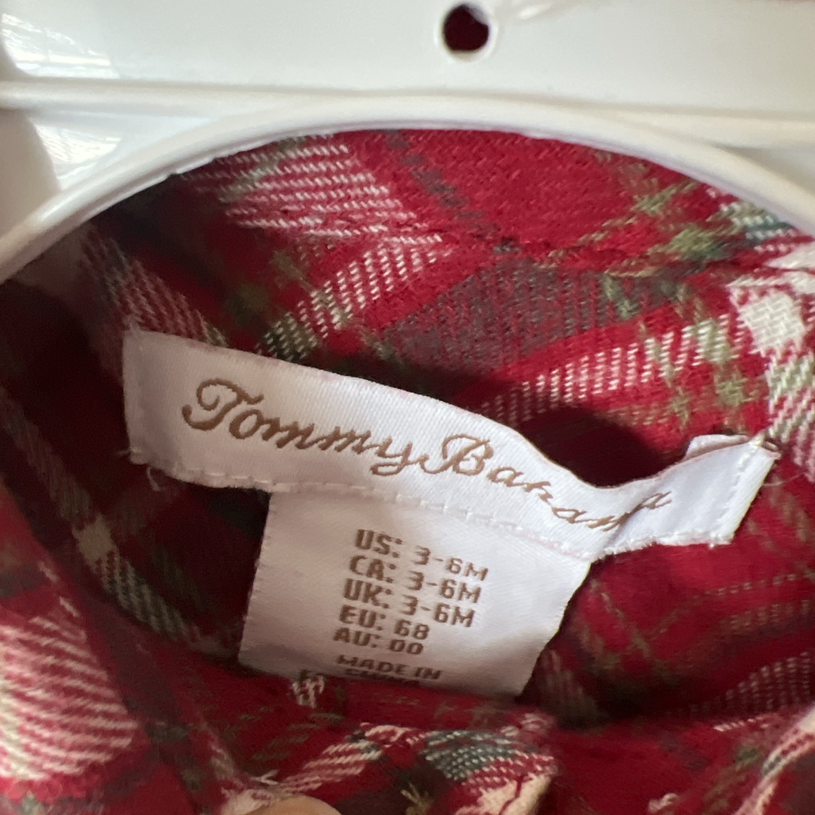 Tommy Bahama 3 Piece Baby Boy Plaid Set Shirt, Pants, Loafers 3-6 Month New