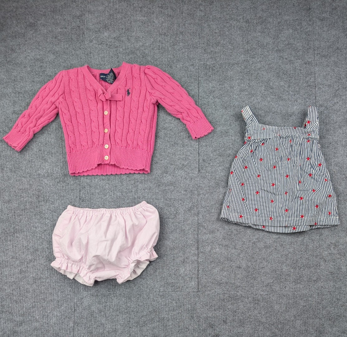 Baby Girls Clothing Lot 12M Pink Ralph Lauren Preppy Cotton Cecil Lou Classic