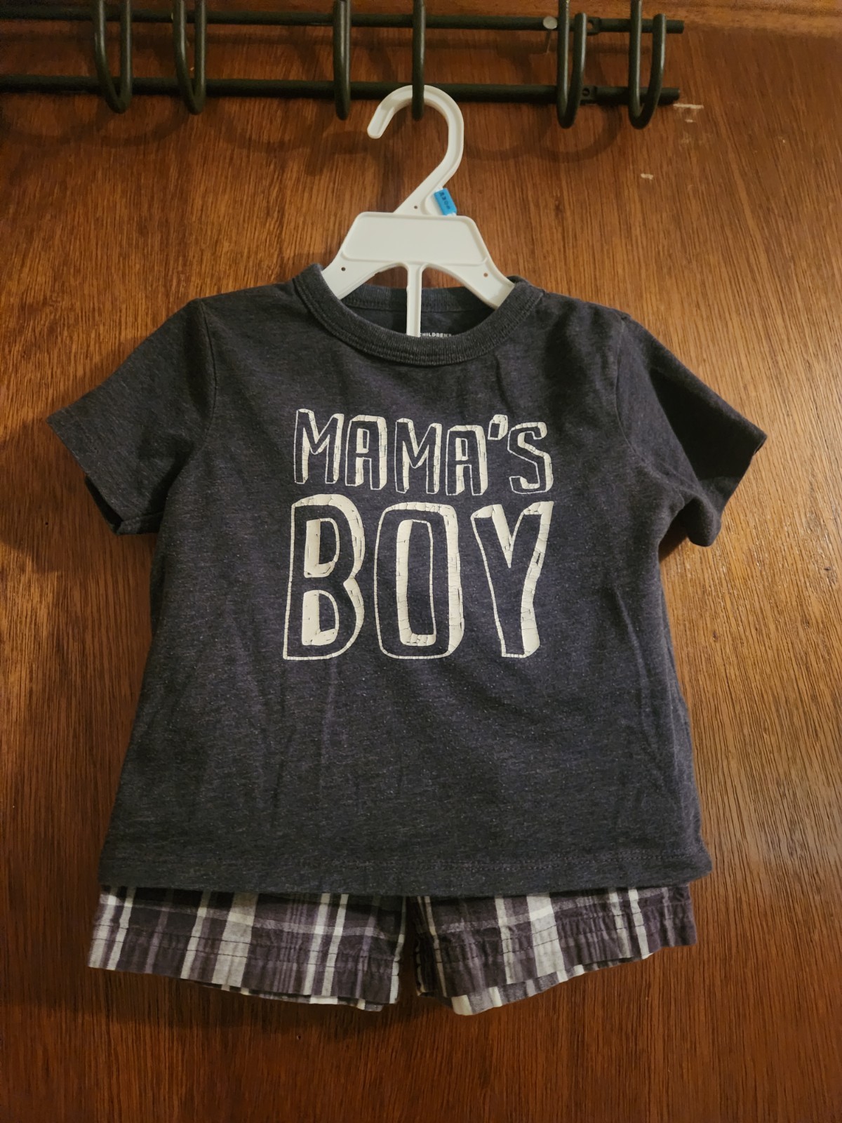 The Children’s Place Mama’s Boy T-Shirt 18-24M & Peanut Ollie Shorts Set 18M