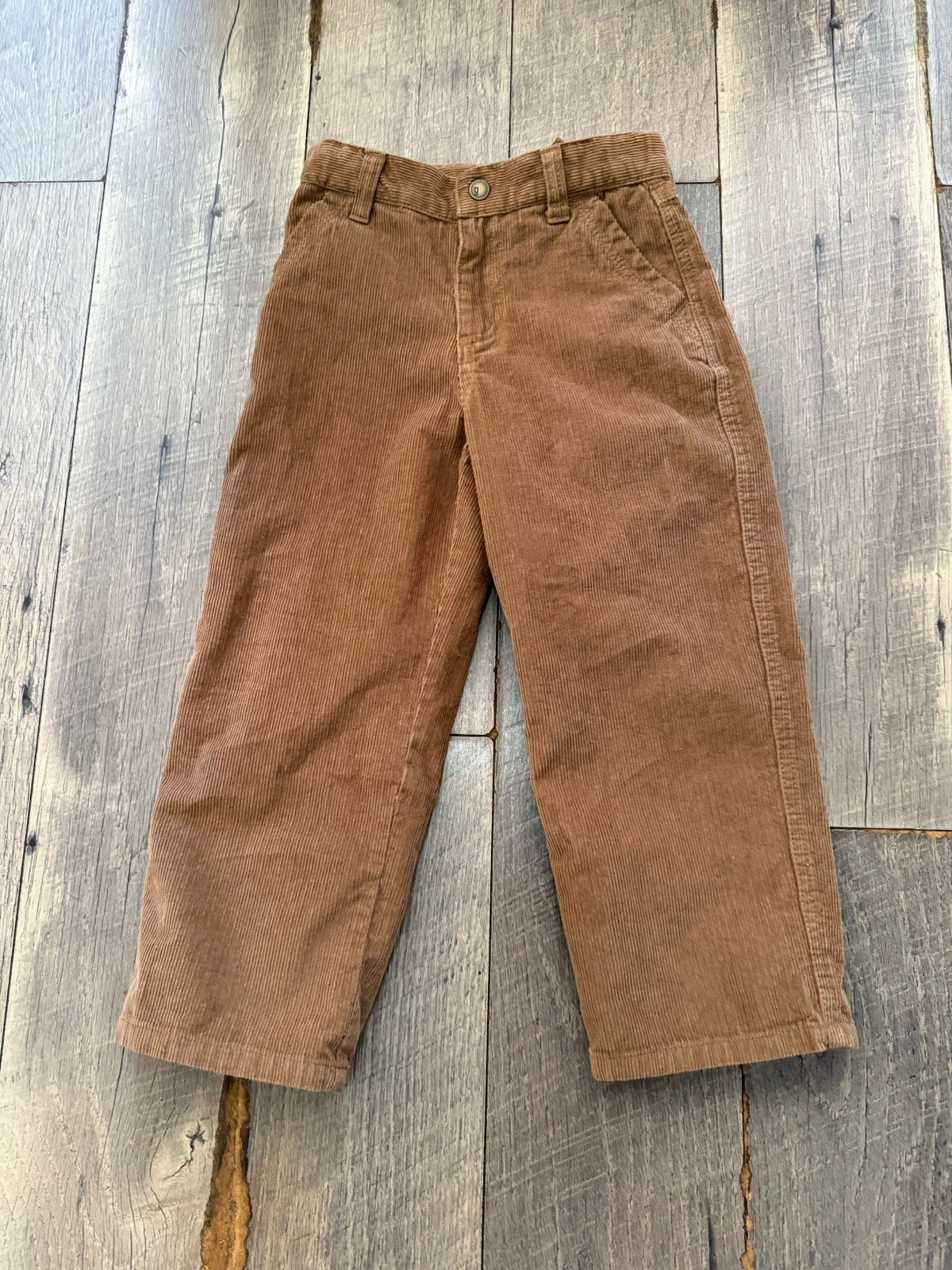 Gymboree Arctic Adventure beige corduroy pants and matching polo shirt boys 4T