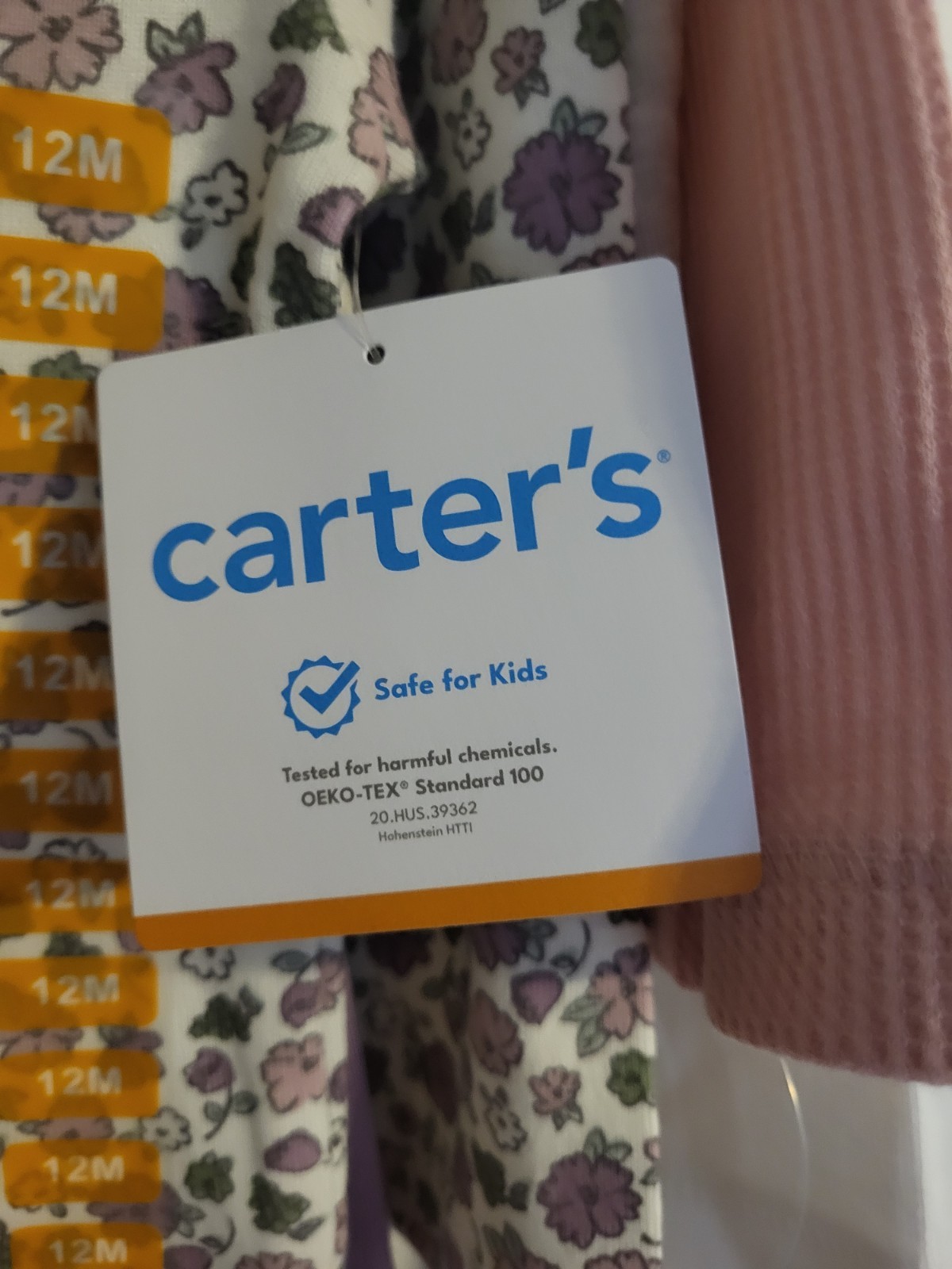 Lot 2 Carters Brand 3 Peice Outfit Set. Size 12 Mo Pengiuns & Floral As Pictured