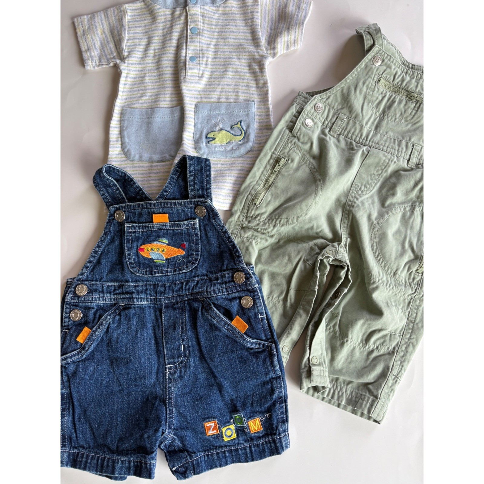 Baby Boy Y2K Clothing Lot 3/6M Disney Winnie the Pooh Lion King Overall 9pc