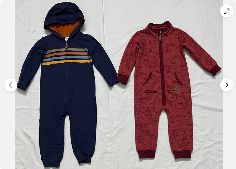 Carters Baby Boys’ 2-Peice Zipper Closure Body Suite Set(MULTI COLOR 3M)NWT