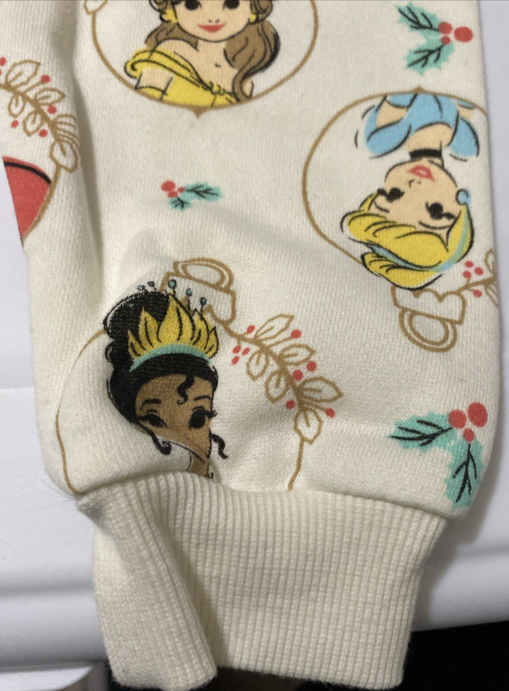 Disney Baby 2 PCS Pant Set Princesses Belle Tiana Ariel Cinderella 6-9 M Soft