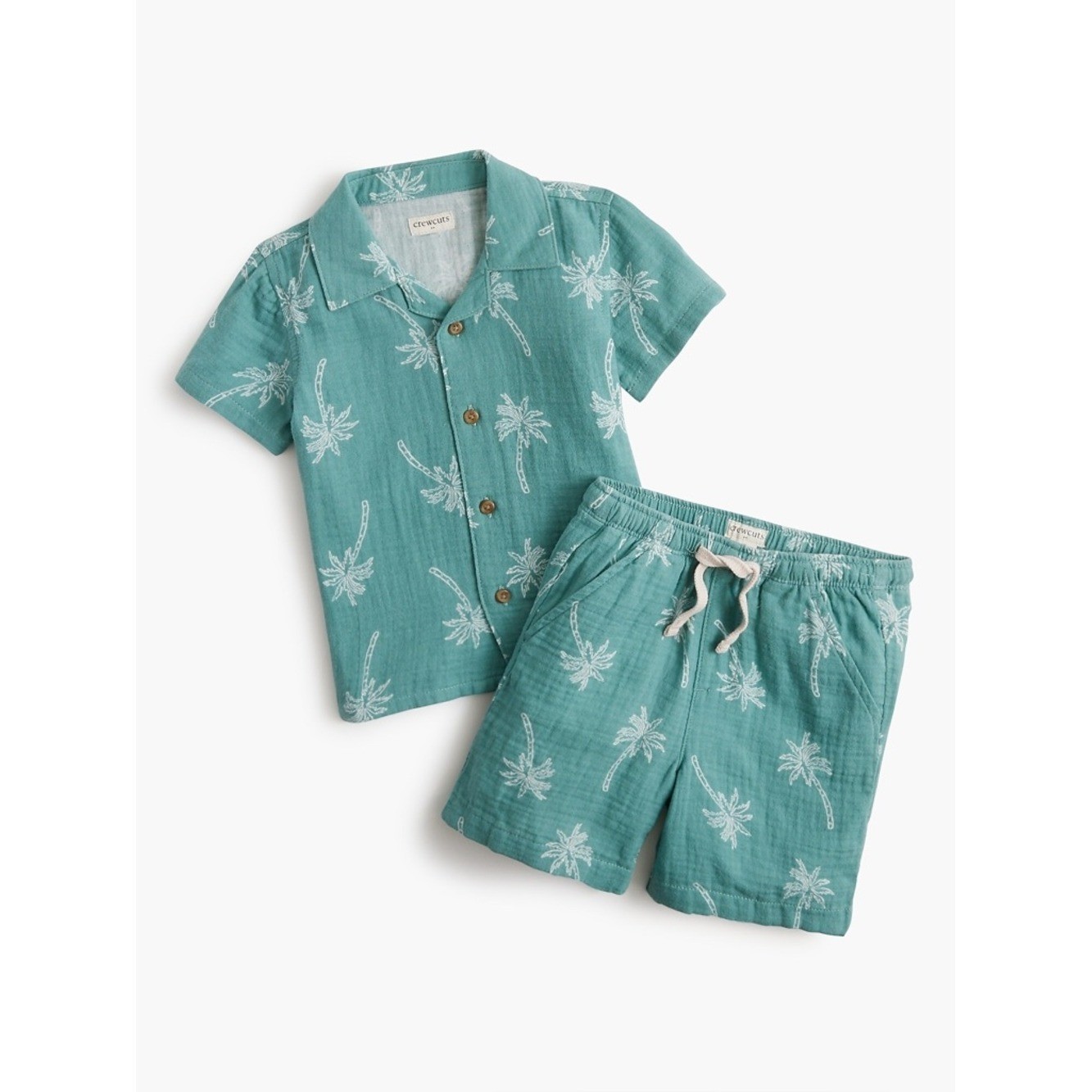 Crewcuts Baby & toddler boys’ gauze resort short set 18-24 months NWT