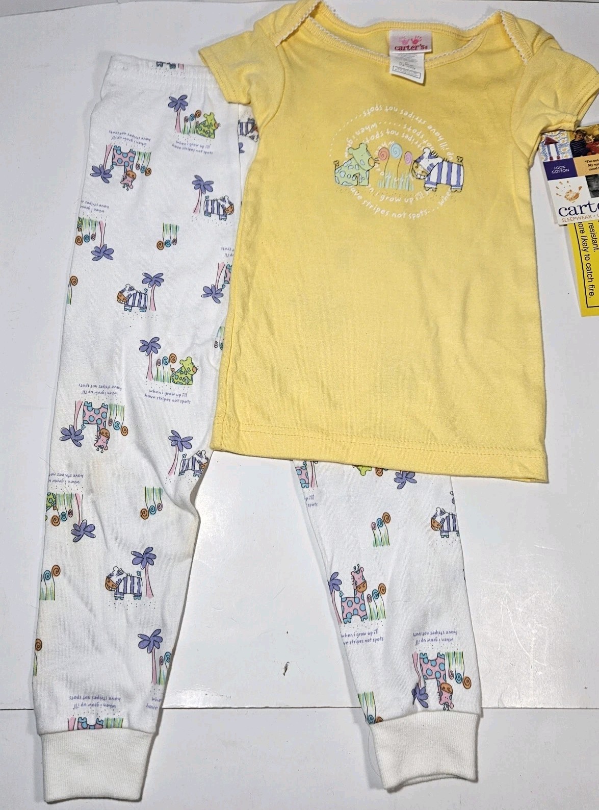 Vtg Carters John Lennon Imagine 2T 2 Piece Shirt Pants Girls Rare New Stains Y2k