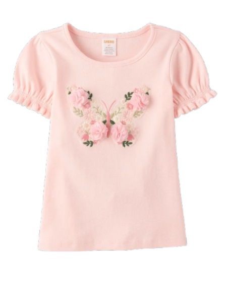 NWT Gymboree Girls 4T 5T Pink Butterfly Flower Tee Tutu Embroidered Skirt NEW