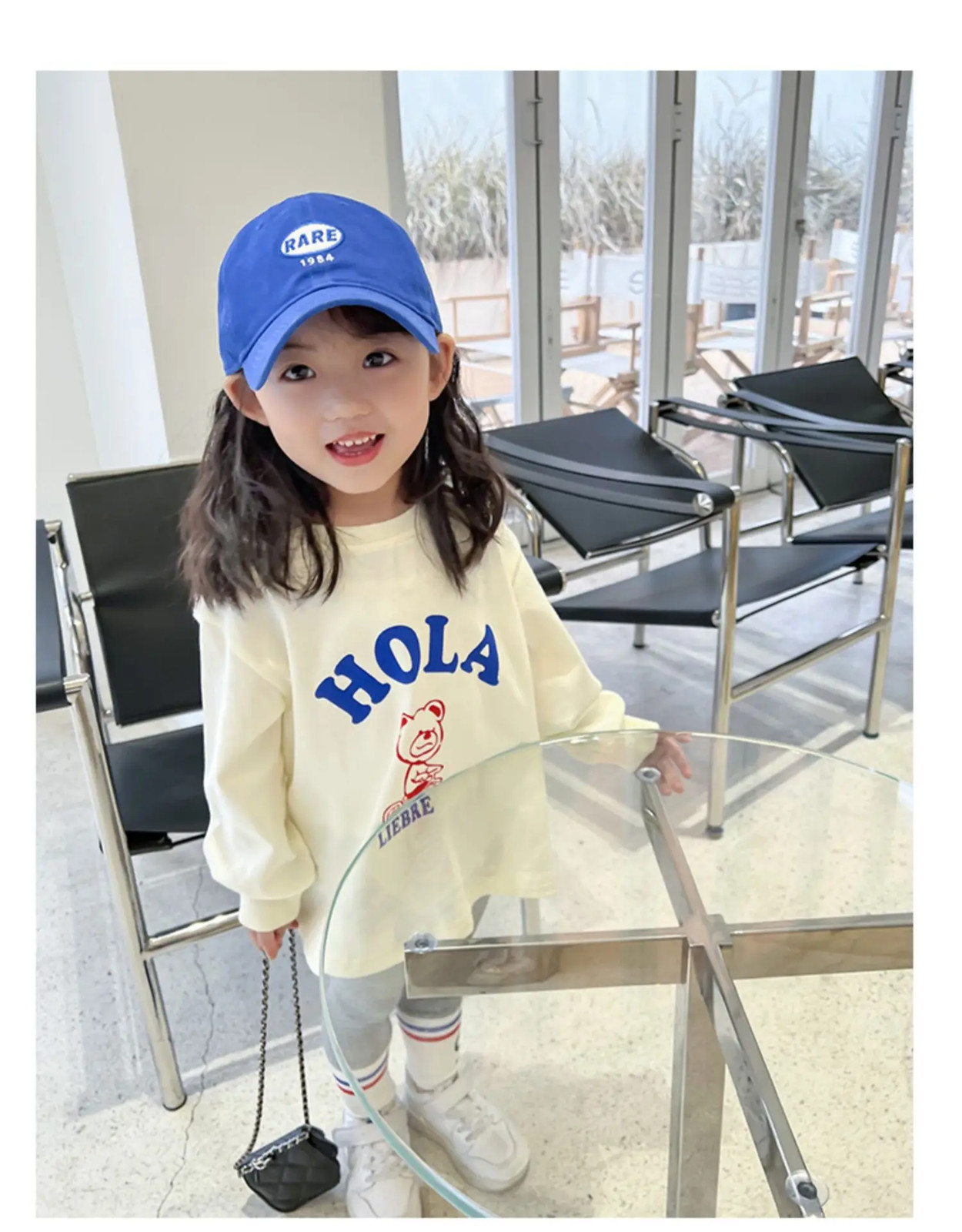 Conjunto deportivo de moda para niña otoño 2025, suéter y leggings