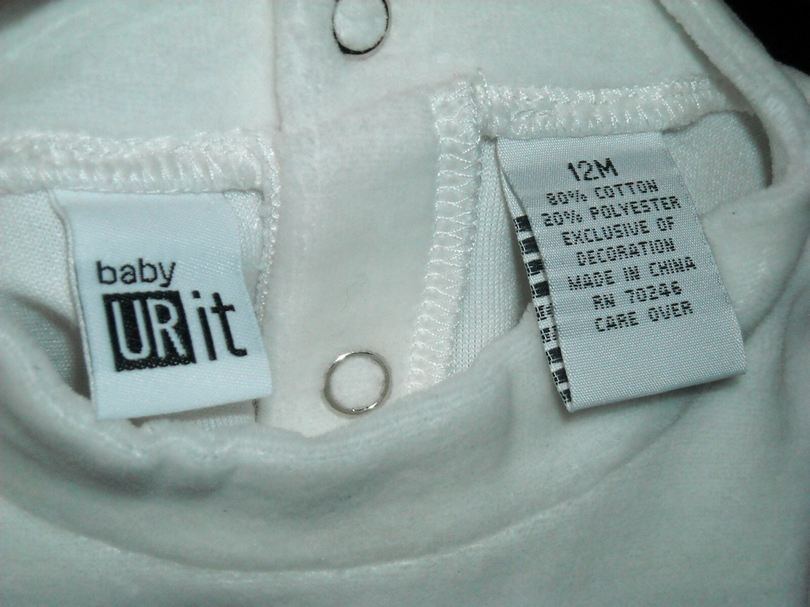 Baby UR it 12mo 80% cotton 20% polyester Christmas 1 pc outfit stripe tags new