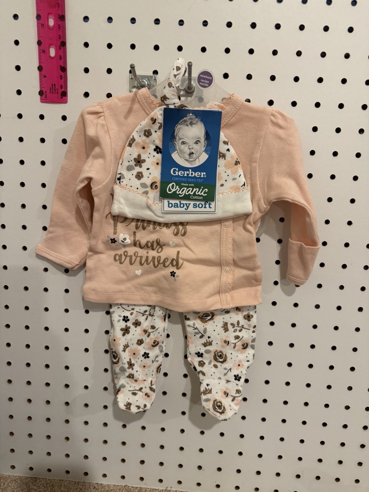 Gerber Organic Cotton Newborn Take Me Home Outfit Set The Princess Has Arrived