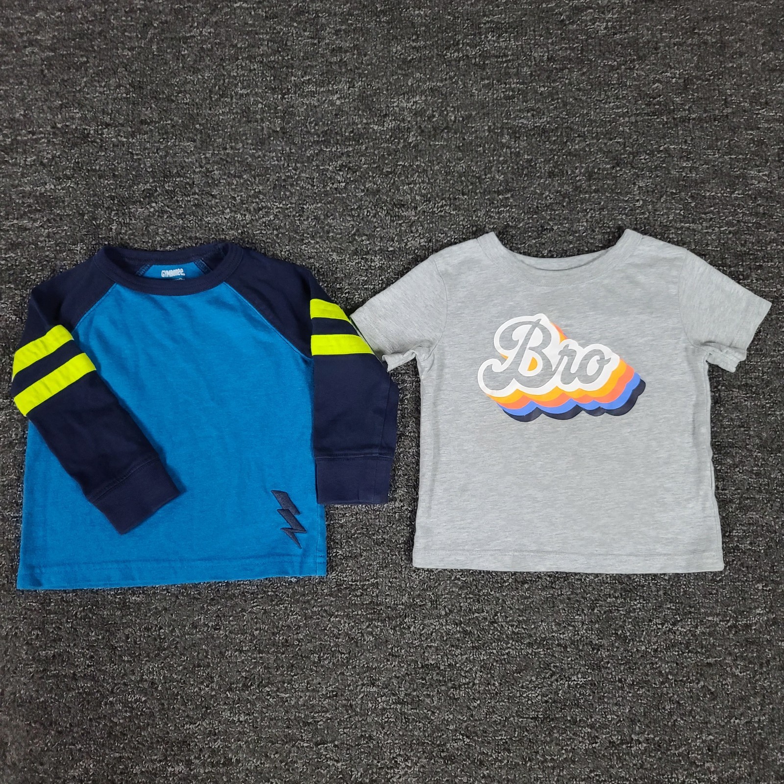 Boys Clothing Lot 6/12 Months Gymboree & Falls Creek “Bro” Graphic Two Piece Set