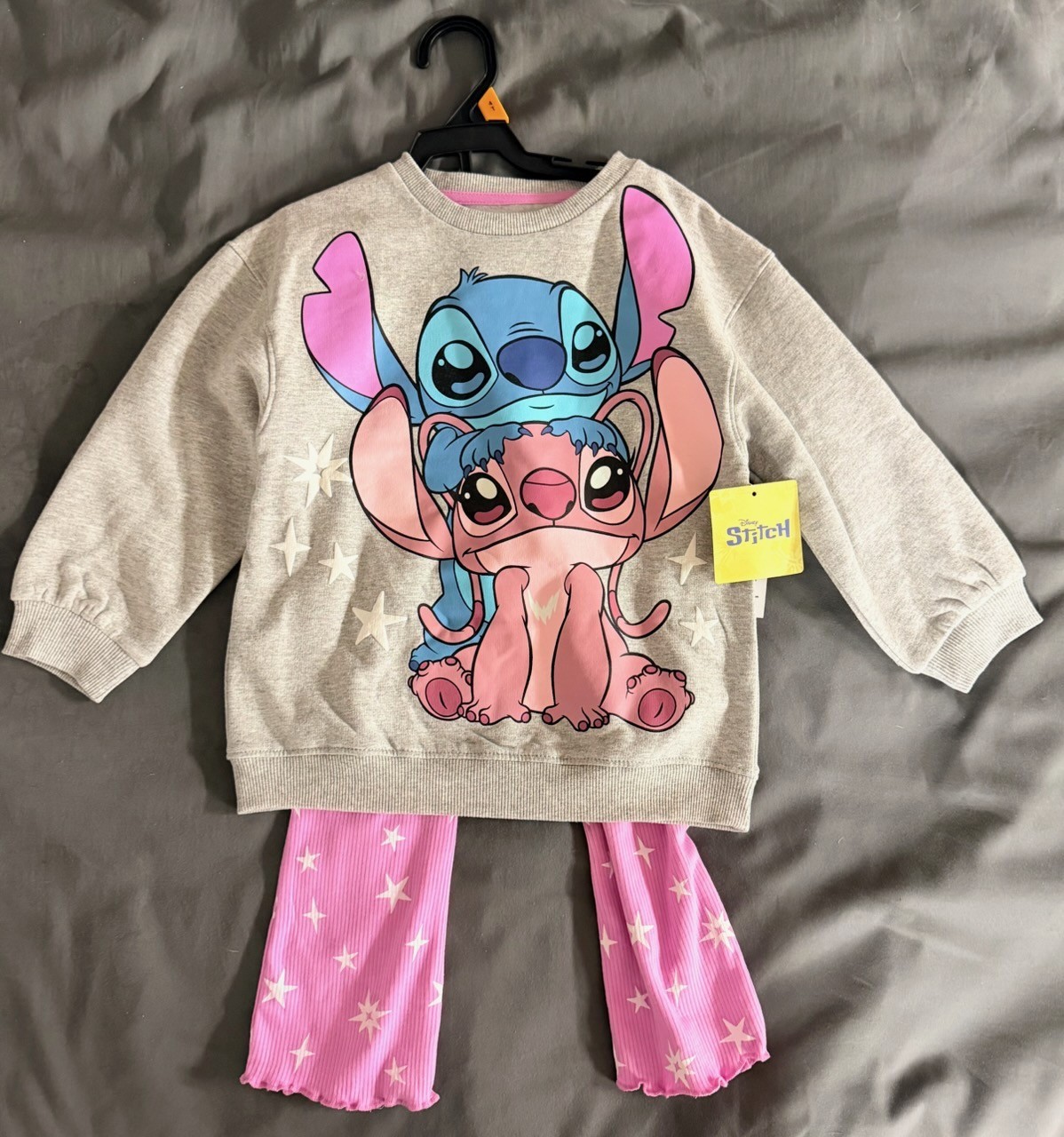 Stitch & Angel Toddler Girls Crewneck Sweatshirt & Leggings Set 2 Piece 4T