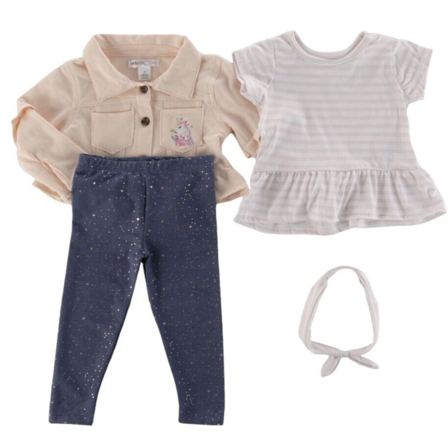 Wholesale Lot Of 27 Nannette Toddler Girls 3Pc Jacket Outfit Set Sizes 2T 3T 4T