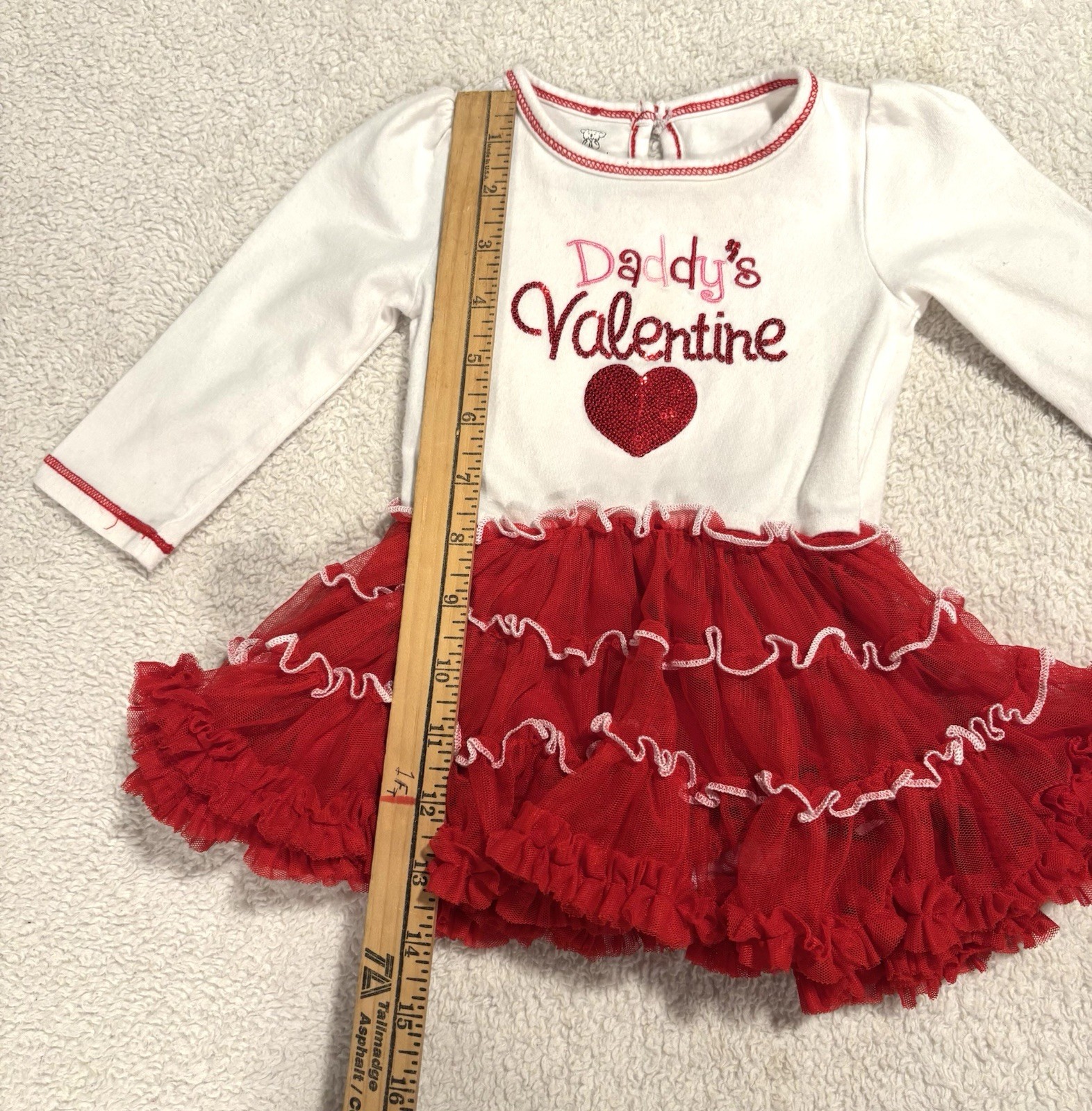 Baby Girl Outfit daddy’s Little Valentine 6-9 Months